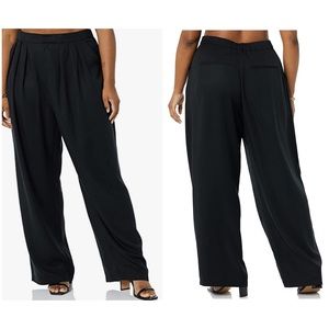 🌺 Terea Women’s Lexie Pleated Front Black Pants Sz 3X - NWT